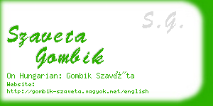 szaveta gombik business card